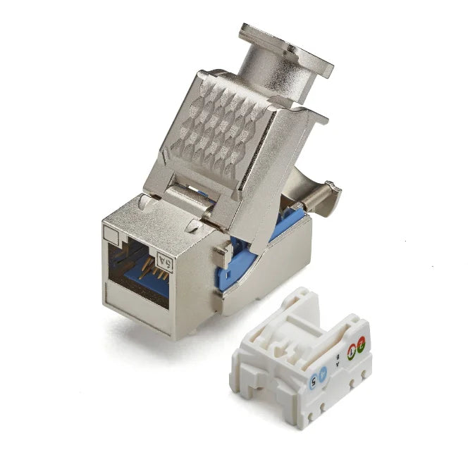 Cat6A Shielded Toolless Keystone Jack 10Pc Pack – Delco Cables