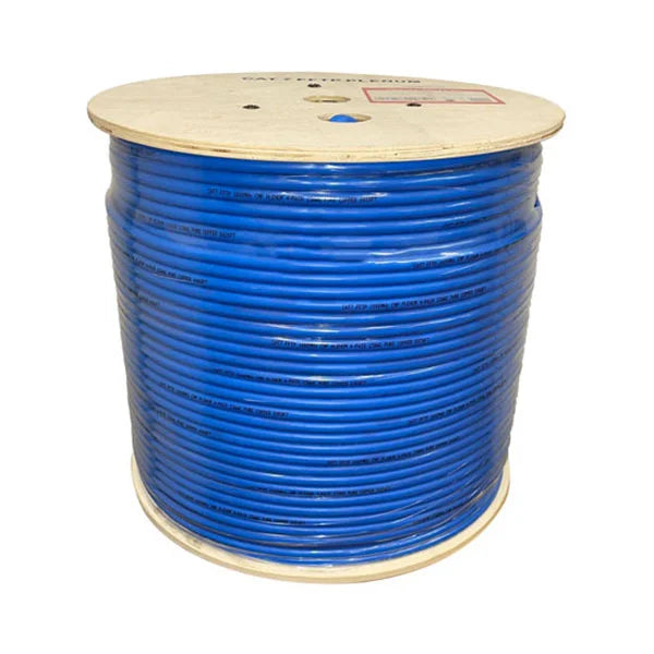 Cat7 Plenum Rated Cable | Shielded (S/FTP) | Solid Bare Copper | 1000 Ft
