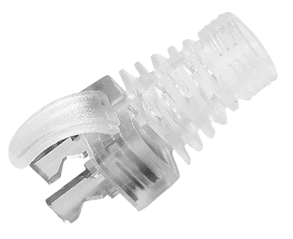 EASY FEED RJ45 STRAIN RELIEF BOOT, SHIELDED CAT5E / CAT6 6.5MM DIAMETER – 25 PACK - Delco Cables