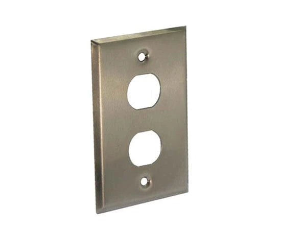 OUTDOOR WALL PLATE, WATER SEALED, SINGLE GANG FOR BULKHEAD RJ45 JACK - Delco Cables