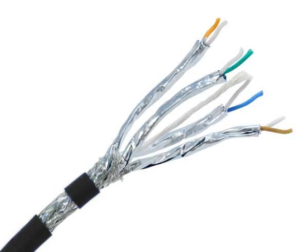 CAT8.1 BULK ETHERNET CABLE, 40G LSZH, 23AWG SOLID COPPER, DUAL SHIELDED S/FTP 500FT - Delco Cables
