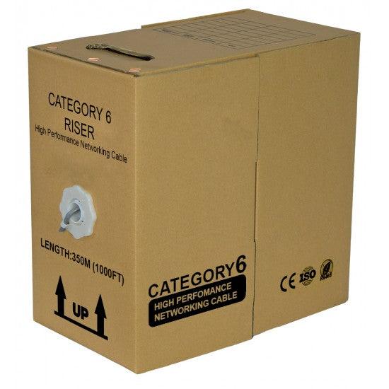 BULK CAT6 BARE COPPER UTP 23AWG SOLID CMR ETL LISTED CABLE - Delco Cables