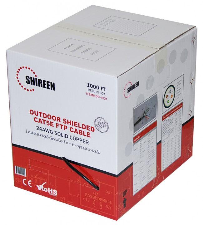 DC-1021 – OUTDOOR CAT5E FTP – SHIELDED – 1000FT SPOOL - Delco Cables
