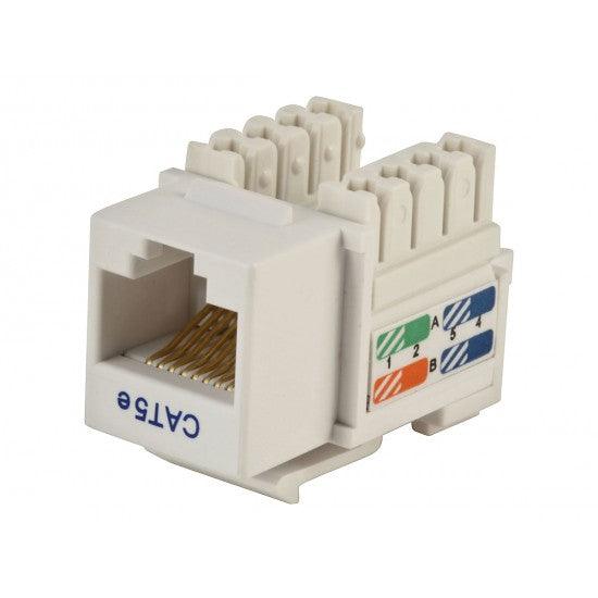 CAT5E PUNCH-DOWN KEYSTONE JACKS PACK OF 50 - Delco Cables
