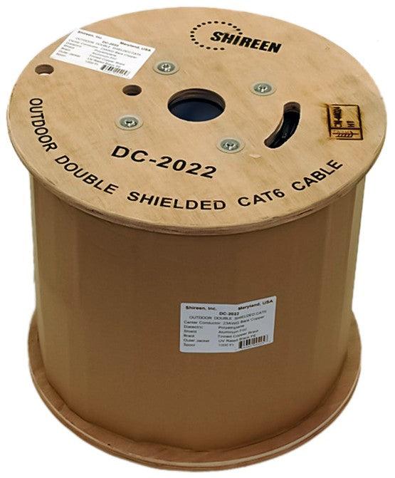 DC-2022 – OUTDOOR CAT6 DOUBLE SHIELDED FTP – 1000FT SPOOL - Delco Cables